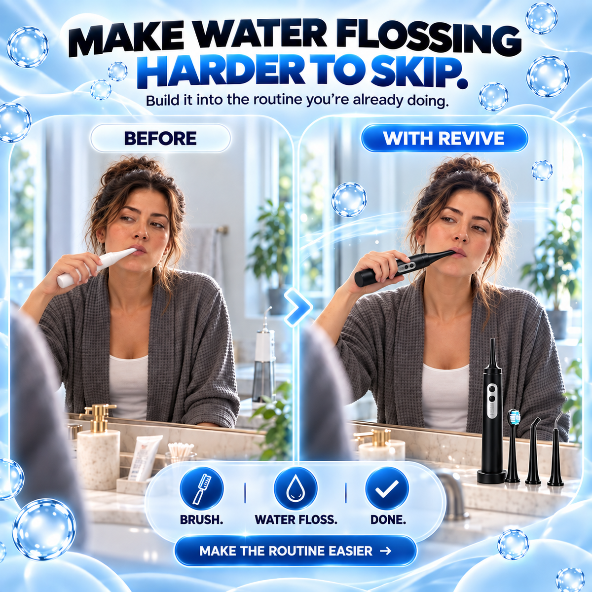 Revive™ Rechargeable 3-in-1 Toothbrush