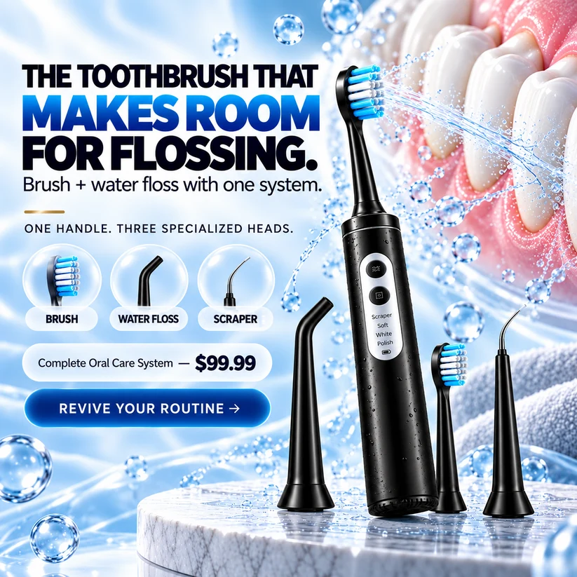 Revive™ Rechargeable 3-in-1 Toothbrush
