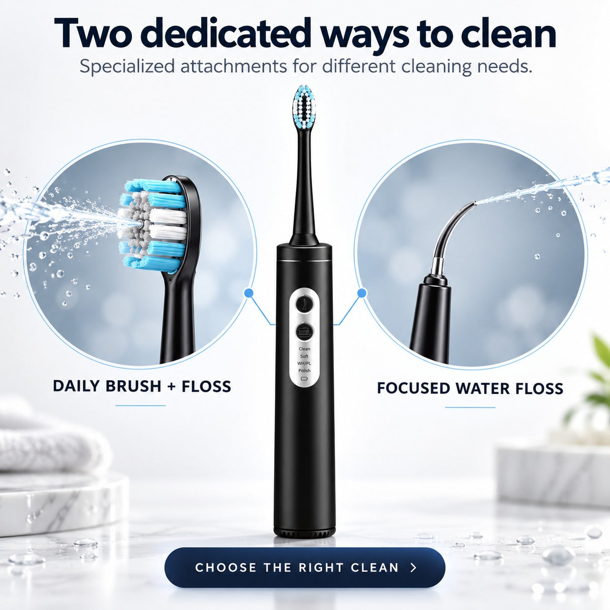 Revive™ Rechargeable 3-in-1 Toothbrush